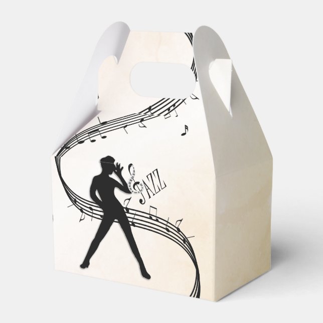 Jazz Dance Favor Boxes (Front Side)