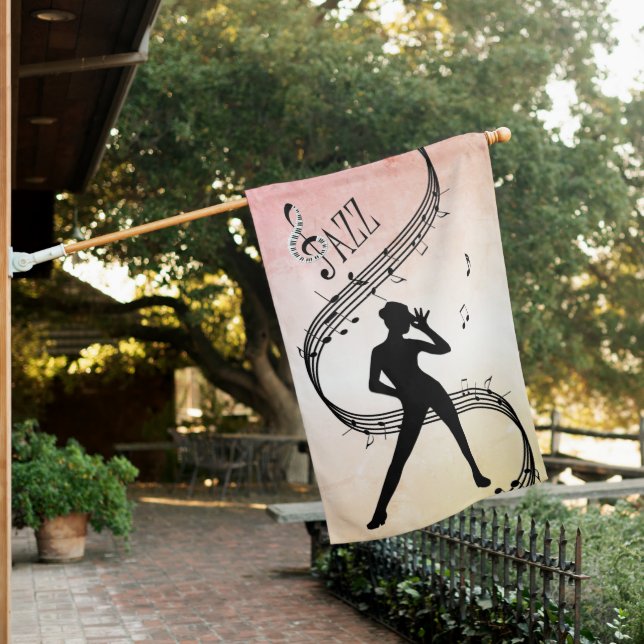 Jazz Dance Garden Flag (In SItu)