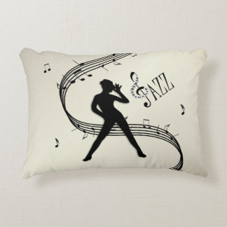 Jazz Dance Golden Accent Pillow