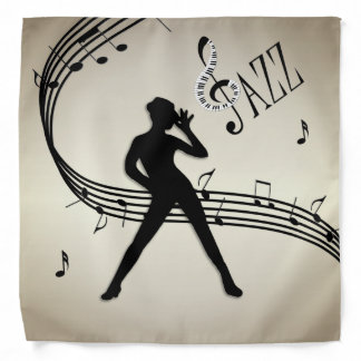 Jazz Dance Golden Music Bandana