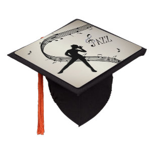 Jazz Dance Golden Music Belt Buckle Graduation Cap Topper