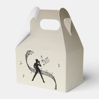 Jazz Dance Golden Music Favor Box