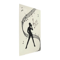 Jazz Dance Golden Music Metal Print