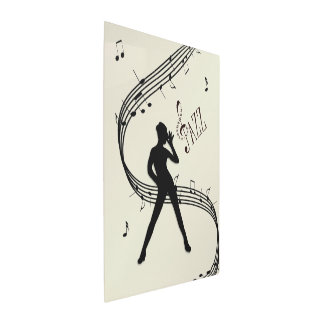 Jazz Dance Golden Music Metal Print