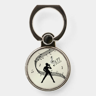Jazz Dance Golden Music Phone Ring Stand