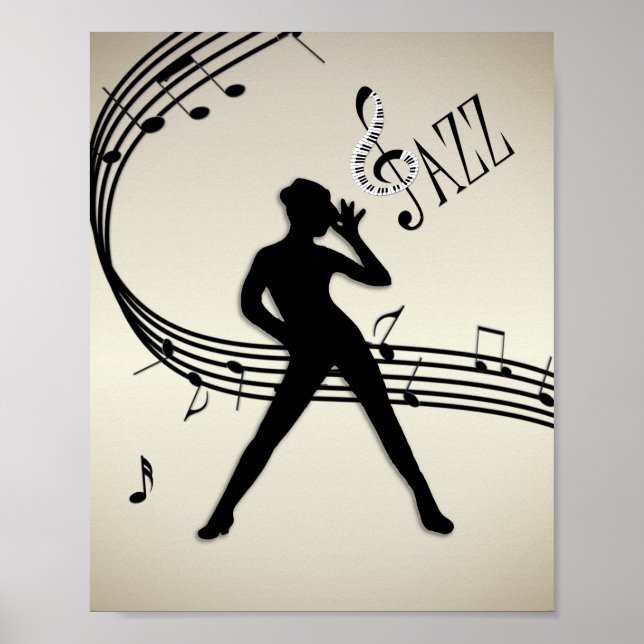 Jazz Dance Golden Music Poster (Front)