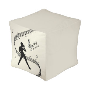 Jazz Dance Golden Pouf