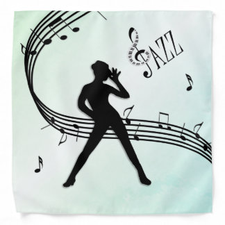 Jazz Dance Green Music Bandana