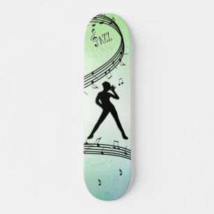 Jazz Dance Green Music Skateboard