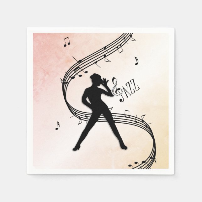 Jazz Dance Napkins (Front)