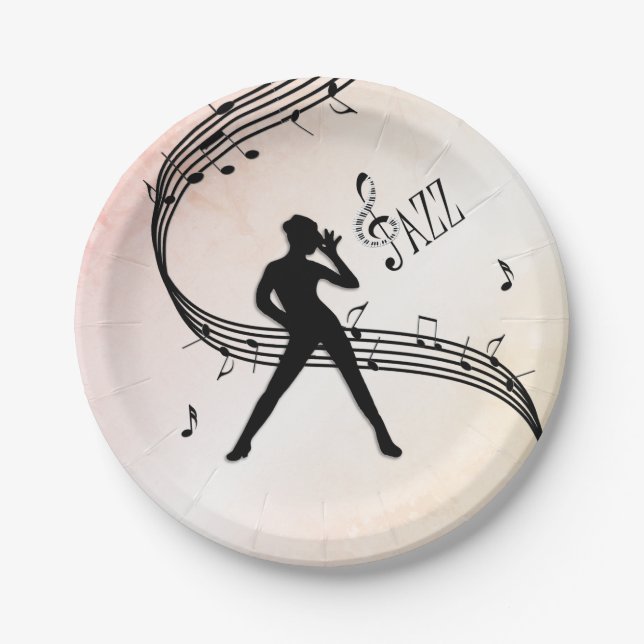 Jazz Dance Paper Plates (Front)