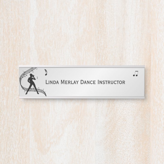 Jazz Dance  Personalized  Door Sign (Front)