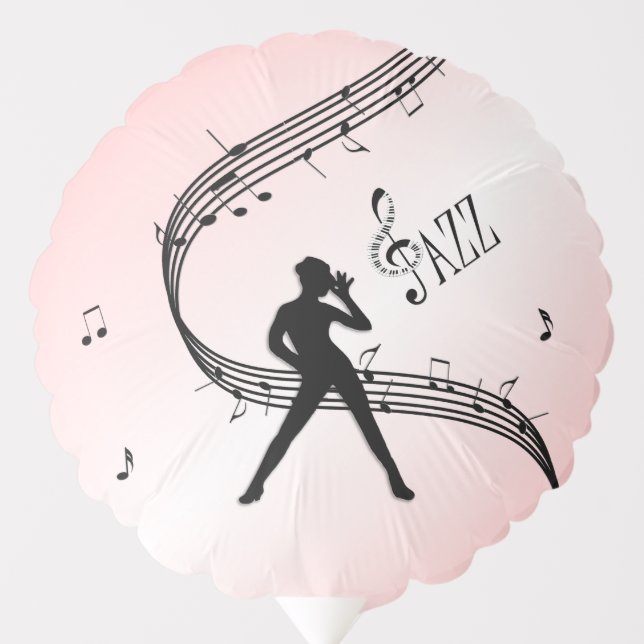 Jazz Dance Pink Music   Balloon (Front)