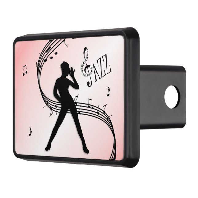 Jazz Dance Pink Music  Hitch Cover (Left)