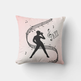 Jazz Dance Pink Music  Outdoor Pillow