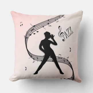 Jazz Dance Pink Throw Pillow