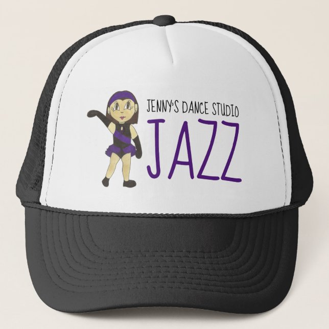 Jazz Dance School Studio Recital Dancer Teacher Trucker Hat (Front)