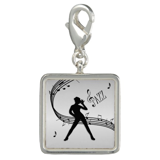 Jazz Dance Silver Charm (Front)