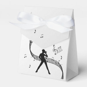 Jazz Dance Silver Favor Boxes