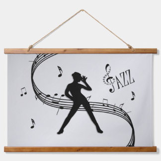 Jazz Dance Silver Hanging Tapestry