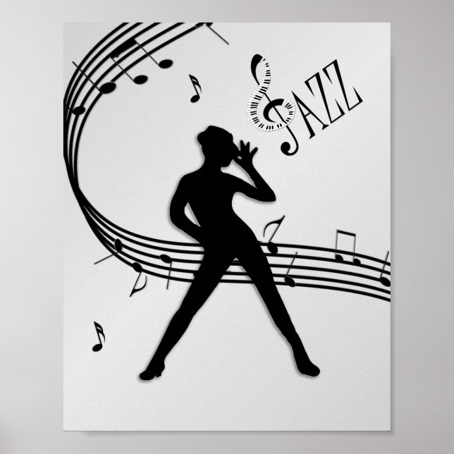 Jazz Dance Silver Poster (Front)