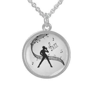 Jazz Dance Silver Sterling Silver Necklace