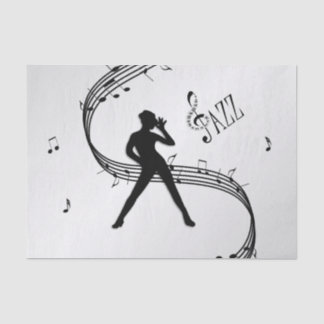 Jazz Dance Silver Tissue Paper