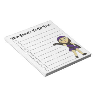 Jazz Dance Teacher To Do List Recital Gift Notepad
