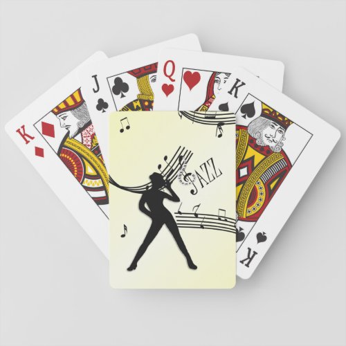 Jazz Dance Yellow Music Bicycle Playing Cards