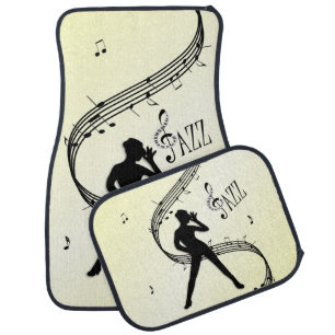 Jazz Dance Yellow Music  Car Floor Mat