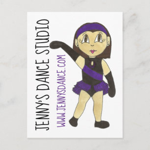 Jazz Dancer Customized Dance Studio School Teacher Postcard