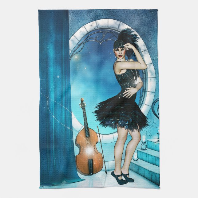 Jazz Dancer Towel (Vertical)