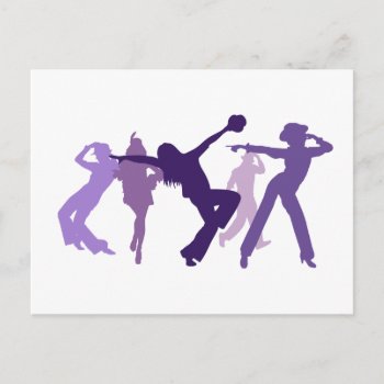 Jazz Dancers Illustration Postcard by peculiardesign at Zazzle
