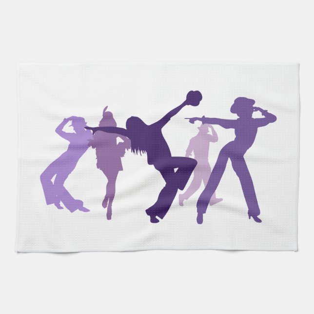Jazz Dancers Illustration Towel (Horizontal)
