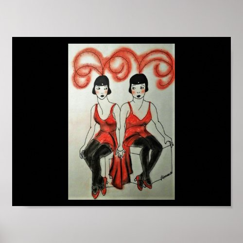 Jazz Dancers of the Roaring 20s Poster