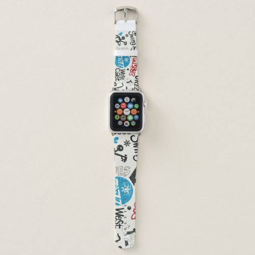 Jazz Doodle Eclectic Music Mix Apple Watch Band