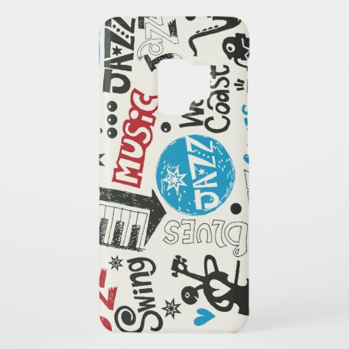 Jazz Doodle Eclectic Music Mix Case_Mate Samsung Galaxy S9 Case