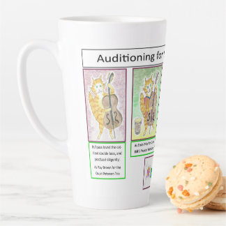 Jazz Double Bass Players Latte Mug