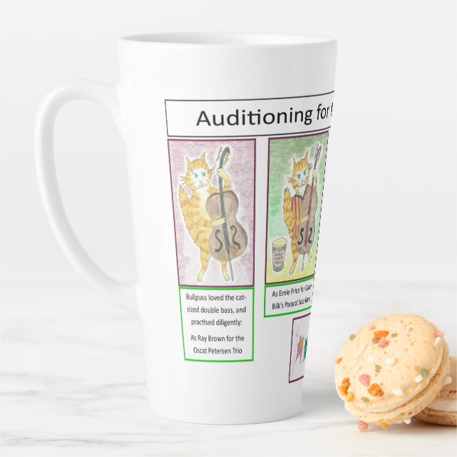 Jazz Double Bass Players Latte Mug (In Situ)