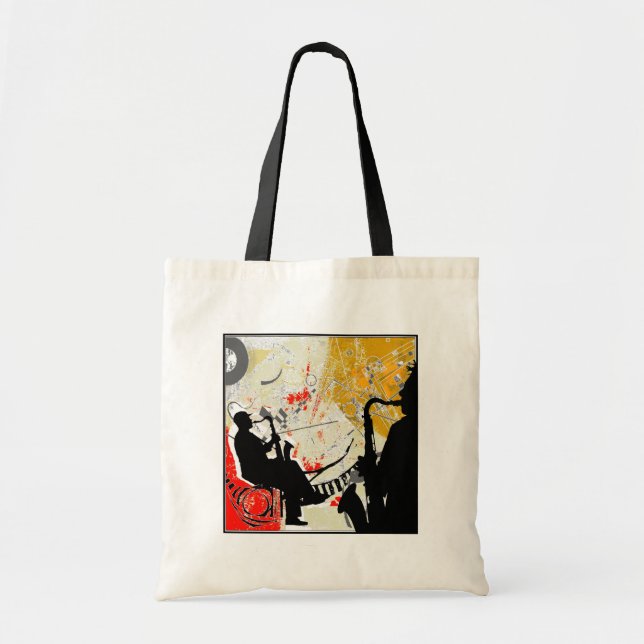 Jazz Dudes Tote Bag (Front)