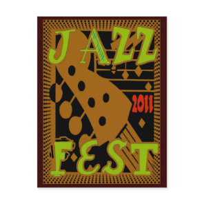 Jazz Fest 2011 Guitar Postcard