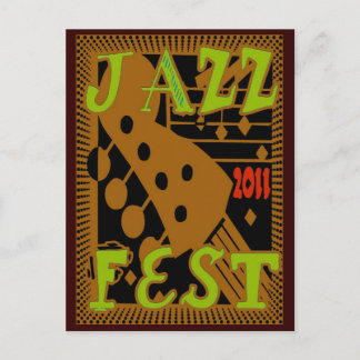 Jazz Fest 2011 Guitar Postcard