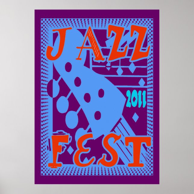 Jazz Fest 2011 Guitar Poster (Front)