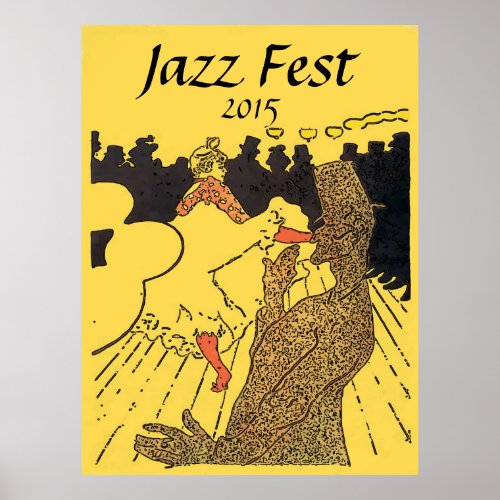 Jazz Fest 2015 add edit text Poster
