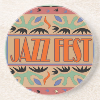 Jazz Fest Abstract Drink Coaster