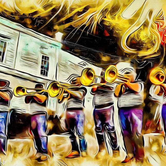 Jazz Fest Block Party Postcard (Creator Uploaded)