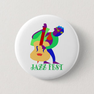 Jazz Fest Blues Man Button