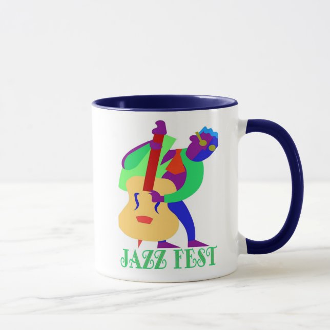 Jazz Fest Blues Man Mug (Right)