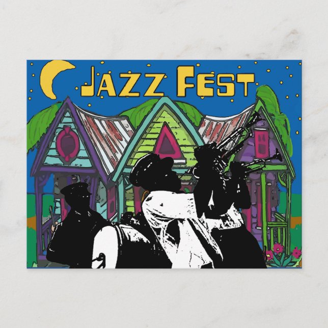 Jazz Fest Brass Band Postcard (Front)