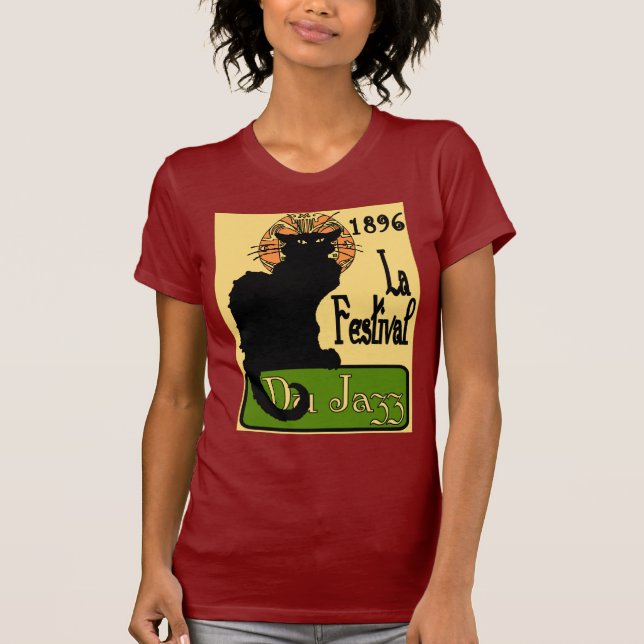 Jazz Fest Chat Noir 1896 T-Shirt (Front)